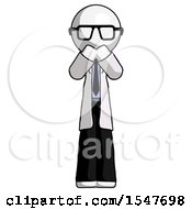 White Doctor Scientist Man Laugh Giggle Or Gasp Pose
