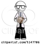 Poster, Art Print Of White Doctor Scientist Man Giving Football To You