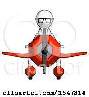 Poster, Art Print Of White Doctor Scientist Man In Geebee Stunt Plane Front View