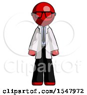 Red Doctor Scientist Man Standing Facing Forward