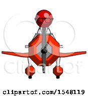 Poster, Art Print Of Red Doctor Scientist Man In Geebee Stunt Plane Front View