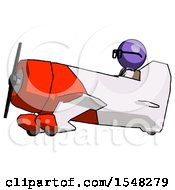 Poster, Art Print Of Purple Doctor Scientist Man In Geebee Stunt Aircraft Side View