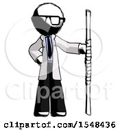 Poster, Art Print Of Ink Doctor Scientist Man Holding Staff Or Bo Staff