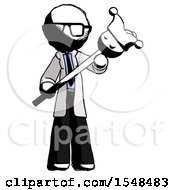 Poster, Art Print Of Ink Doctor Scientist Man Holding Jester Diagonally