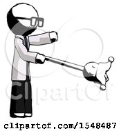 Poster, Art Print Of Ink Doctor Scientist Man Holding Jesterstaff - I Dub Thee Foolish Concept