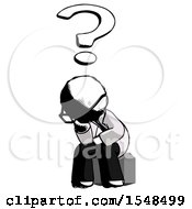 Poster, Art Print Of Ink Doctor Scientist Man Thinker Question Mark Concept