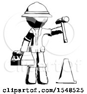 Ink Explorer Ranger Man Under Construction Concept Traffic Cone And Tools