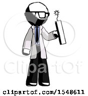 Ink Doctor Scientist Man Holding Dynamite With Fuse Lit