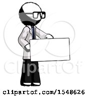 Ink Doctor Scientist Man Presenting Large Envelope