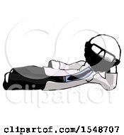 Ink Doctor Scientist Man Reclined On Side
