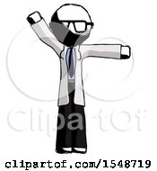 Poster, Art Print Of Ink Doctor Scientist Man Directing Traffic Right