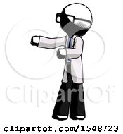 Poster, Art Print Of Ink Doctor Scientist Man Presenting Something To His Right