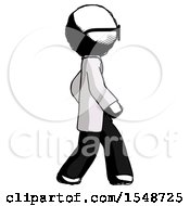 Ink Doctor Scientist Man Walking Right Side View