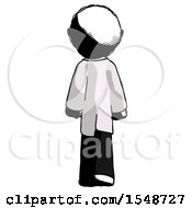 Poster, Art Print Of Ink Doctor Scientist Man Walking Away Back View