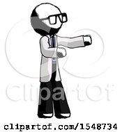 Poster, Art Print Of Ink Doctor Scientist Man Presenting Something To His Left