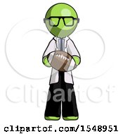 Green Doctor Scientist Man Giving Football To You