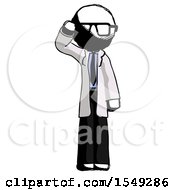 Poster, Art Print Of Ink Doctor Scientist Man Soldier Salute Pose