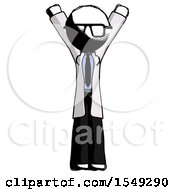 Poster, Art Print Of Ink Doctor Scientist Man Hands Up