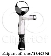 Poster, Art Print Of Ink Doctor Scientist Man Pointing Right