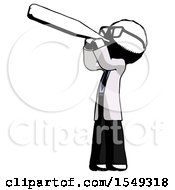 Poster, Art Print Of Ink Doctor Scientist Man Thermometer In Mouth