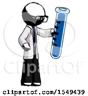 Poster, Art Print Of Ink Doctor Scientist Man Holding Large Test Tube