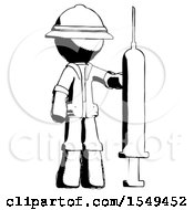 Poster, Art Print Of Ink Explorer Ranger Man Holding Large Syringe