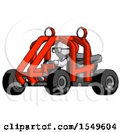 Poster, Art Print Of Gray Doctor Scientist Man Riding Sports Buggy Side Angle View