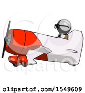 Poster, Art Print Of Gray Doctor Scientist Man In Geebee Stunt Aircraft Side View