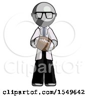 Poster, Art Print Of Gray Doctor Scientist Man Giving Football To You