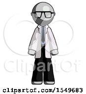 Poster, Art Print Of Gray Doctor Scientist Man Standing Facing Forward