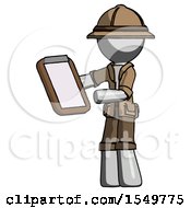 Poster, Art Print Of Gray Explorer Ranger Man Reviewing Stuff On Clipboard