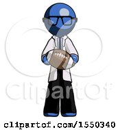 Poster, Art Print Of Blue Doctor Scientist Man Giving Football To You