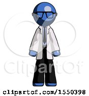 Blue Doctor Scientist Man Standing Facing Forward