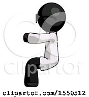 Black Doctor Scientist Man Sitting Or Driving Position
