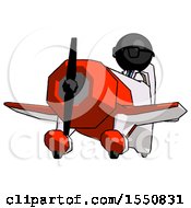 Poster, Art Print Of Black Doctor Scientist Man Flying In Geebee Stunt Plane Viewed From Below