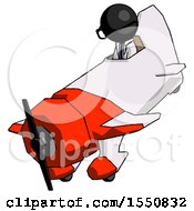 Poster, Art Print Of Black Doctor Scientist Man In Geebee Stunt Plane Descending View