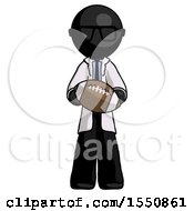 Poster, Art Print Of Black Doctor Scientist Man Giving Football To You