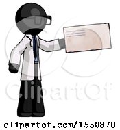 Poster, Art Print Of Black Doctor Scientist Man Holding Large Envelope