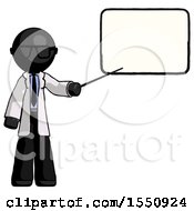 Poster, Art Print Of Black Doctor Scientist Man Giving Presentation In Front Of Dry-Erase Board