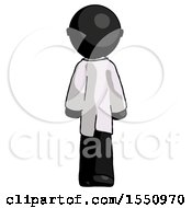 Poster, Art Print Of Black Doctor Scientist Man Walking Away Back View