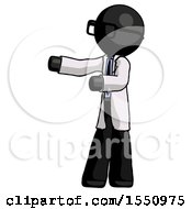 Poster, Art Print Of Black Doctor Scientist Man Presenting Something To His Right