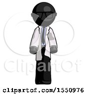 Poster, Art Print Of Black Doctor Scientist Man Walking Front View