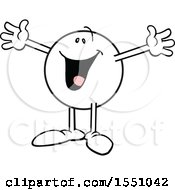 Clipart Of A Moodie Character Gesturing This Big Royalty Free Vector Illustration