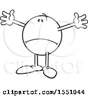 Clipart Of A Distraught Moodie Character Gesturing This Big Royalty Free Vector Illustration