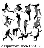 Poster, Art Print Of Silhouetted Male Dancers