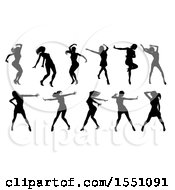 Poster, Art Print Of Silhouetted Female Dancers
