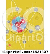 Poster, Art Print Of Atom With Negative And Positive Charges