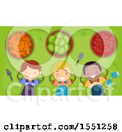 Poster, Art Print Of Group Of Children Napping After Harvesting A Garden