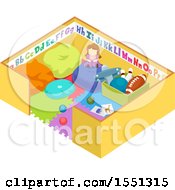 Poster, Art Print Of Play Pen With Toys