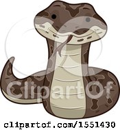 Clipart Of A Cute Boa Constrictor Snake Royalty Free Vector Illustration by BNP Design Studio